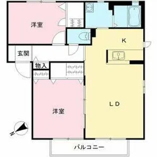 大阪府堺市西区浜寺南町1丁【アパート】の間取り