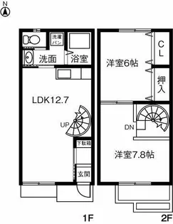 四季 悠【1階】の間取り