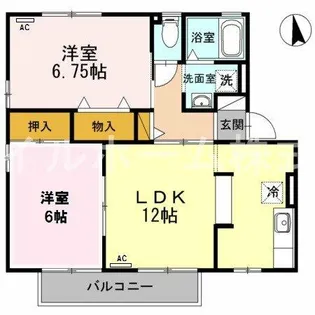 ラ・フィーネ曙 D棟【1階】の間取り