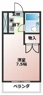 プレジデントKIMURA【104号室】の間取り