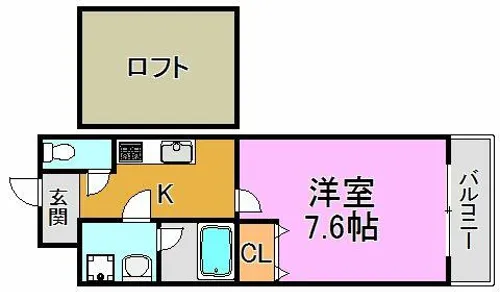 ハートハイム【2階】の間取り