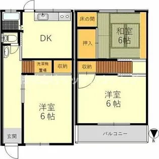大阪府寝屋川市石津中町【一戸建】の間取り