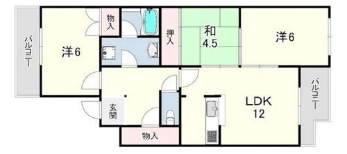 パルピアマンション【1階】の間取り