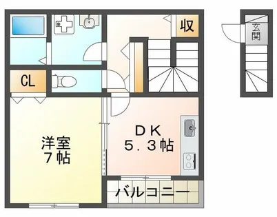 SENSE三木本町【2階】の間取り