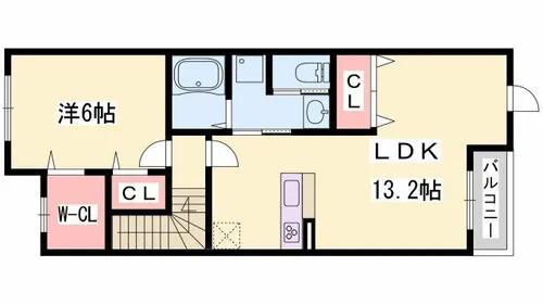ウッドパストラルⅡ【2階】の間取り