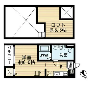 ラ・シャンス【2階】の間取り
