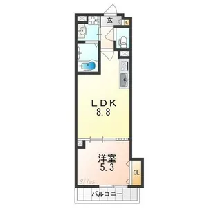 ラモーナ半田【1階】の間取り