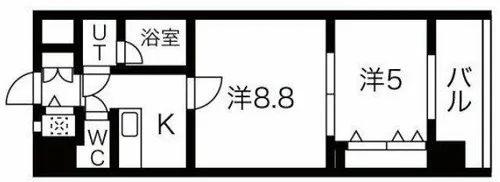 THE MUSIC COURT【4階】の間取り