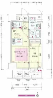 プレサンス松屋町グレース【9階】の間取り