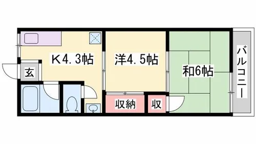 プリムローズ【2階】の間取り