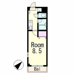 サンライズ西田【2階】の間取り