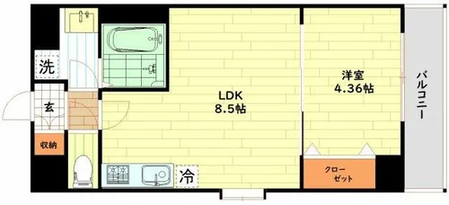 シェリロ神山【3階】の間取り