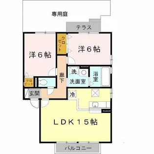 リビングタウン加美北D棟【1階】の間取り