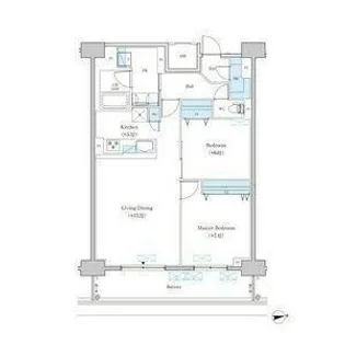 ロイジェント日吉Ⅱ【10階】の間取り