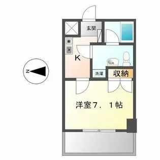 アムバーハウスジングウ【7階】の間取り