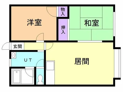 コーポ中畑【201号室】の間取り