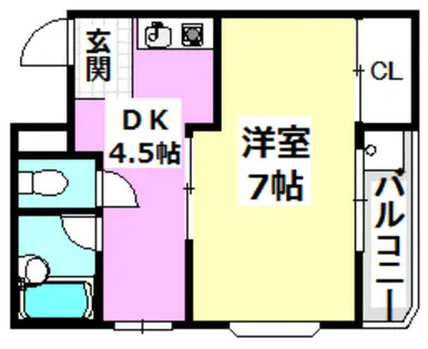 ガーデンパレス茨木【3階】の間取り