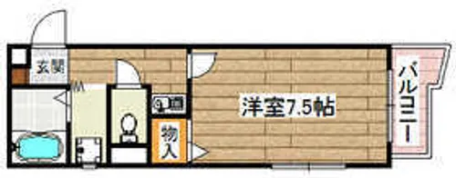 コンフォートグリーン【310号室】の間取り