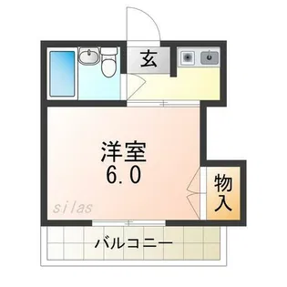フラットY【4階】の間取り