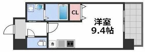 エス・キュート城東中央【11階】の間取り