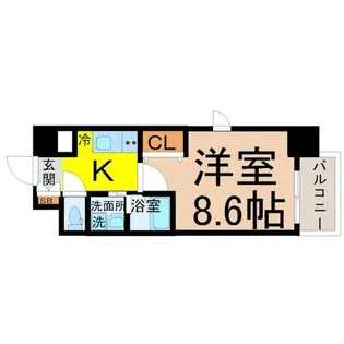 PURE RESIDENCE 名駅南【4階】の間取り