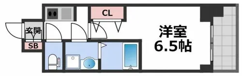 エスリードレジデンス都島シティフロント【6階】の間取り