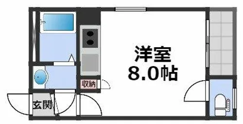 パークレーン深江橋【5階】の間取り