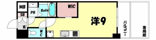 ファーストフィオーレ神戸元町ディモーラ【1階】の間取り