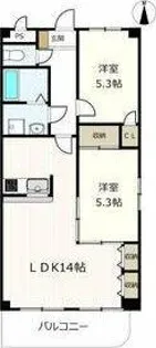 アムール正保【4階】の間取り