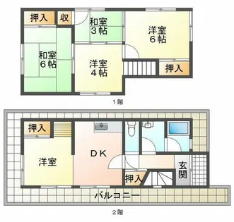 兵庫県神戸市垂水区星が丘1丁目【一戸建】の間取り
