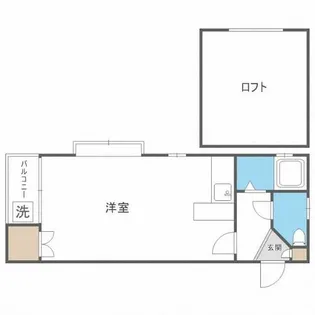シティハイム竹下【1階】の間取り