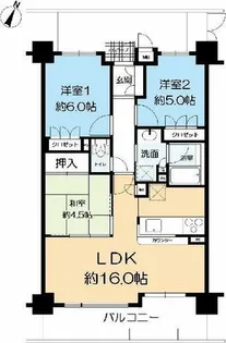 ローレルコート六甲記田町【5階】の間取り