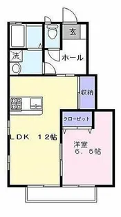 ハピネスさくら【1階】の間取り