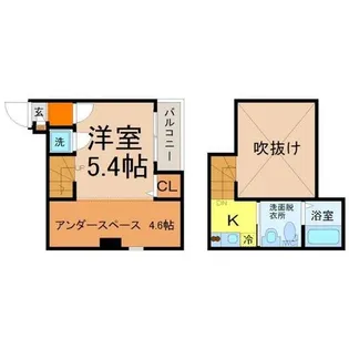 ル・ケレス黄金【2階】の間取り