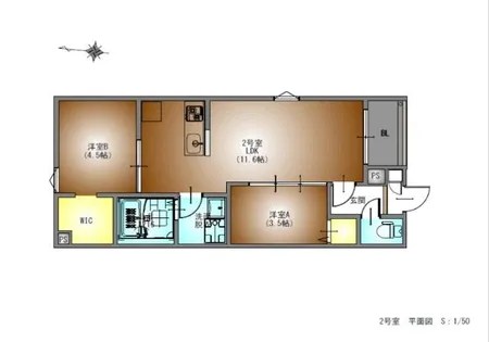 REGALESTラヴ守山【2階】の間取り
