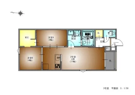 REGALESTラヴ守山【3階】の間取り