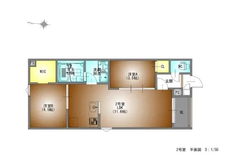 REGALEST廿軒家【1階】の間取り