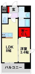 YSP黒崎【7階】の間取り
