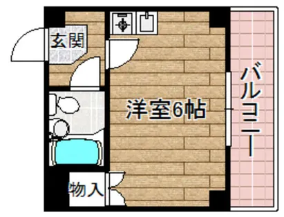 メゾンあぶの【301号室】の間取り