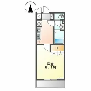 ベルメゾンSKY【2階】の間取り