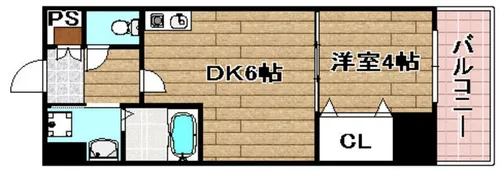 プレステージⅣ芥川【4階】の間取り