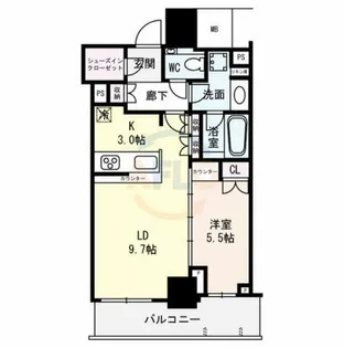 ザ・セントラルマークタワー【26階】の間取り