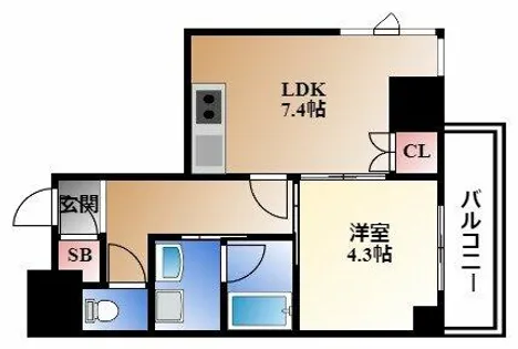 セレニティー東山公園【7階】の間取り