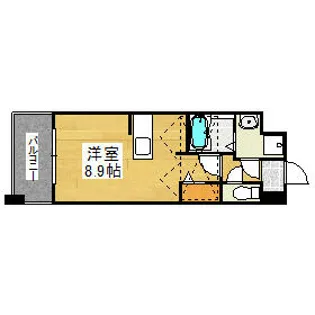 TOWERS AVANTGARDE博多No.62【18階】の間取り