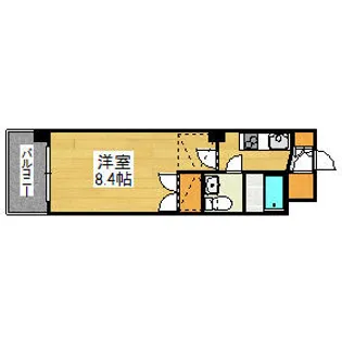 ハーバーサウスタワーNo.70【8階】の間取り