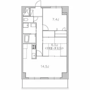 シティーコート翠雲【6階】の間取り