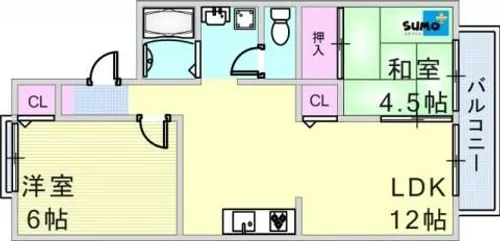 MISTRAL神戸西【102号室】の間取り