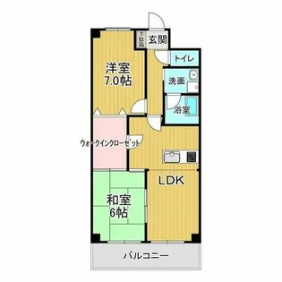 フレスコラヴィエ【202号室】の間取り