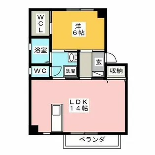 ラヴィータミユキ【2階】の間取り