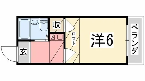 リバーサイドヴィラ別府J棟【202号室】の間取り